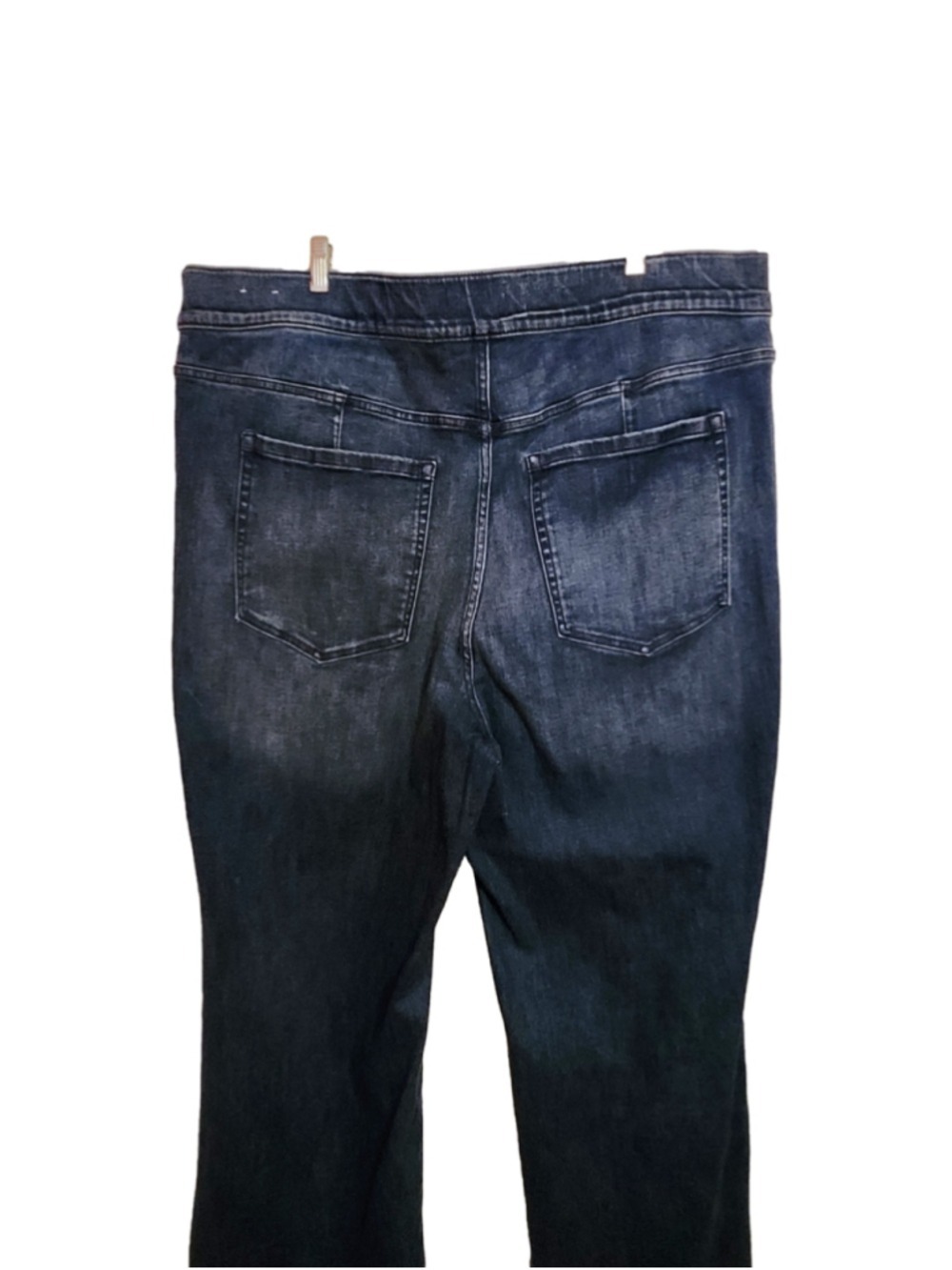 Lane Bryant High Rise Pull On Wide Leg Faded Bootcut Jeans 26 - Picture 5 of 8